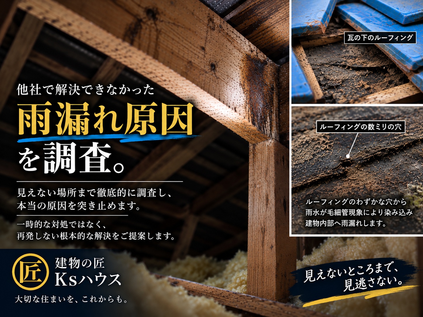 雨漏れの原因画像